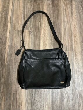 Rolfs Black Leather Shoulder Bag